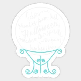 Madame Leota Inspired Crystal Ball Sticker